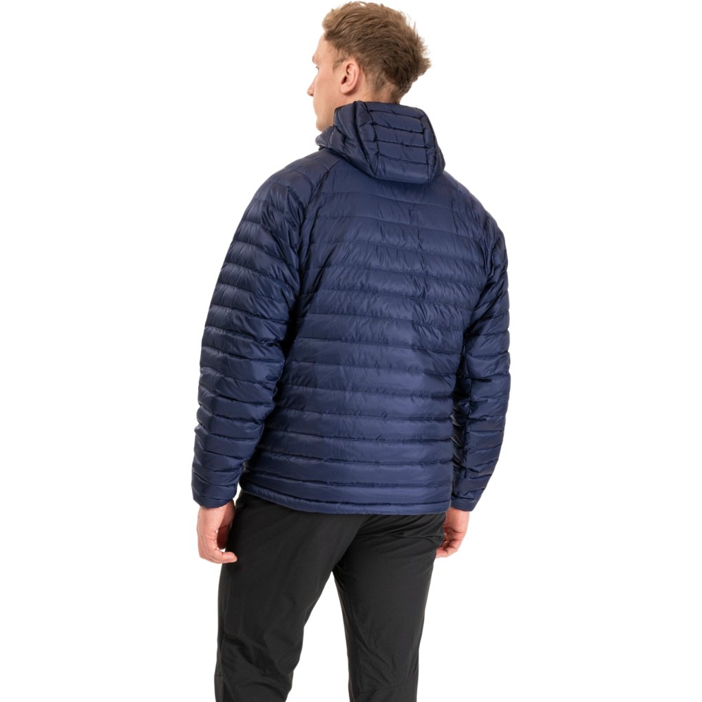 Bergans Vaagaa Light Down Jacket Hood Men - navy blue/alert orange