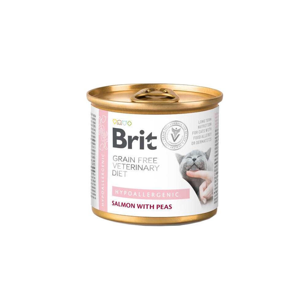 Brit Veterinary Diet Cat - Grain free - Hypoallergenic - Can - 6 x 200 g