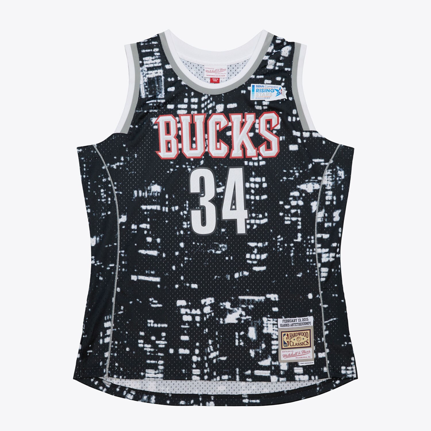 Giannis Antetokounmpo #34 2015 Rising Stars Mitchell & Ness Swingman NBA Jersey Black
