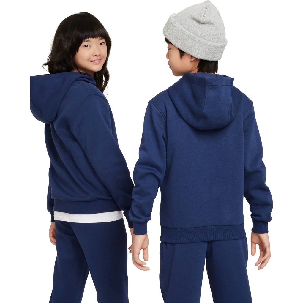 Nike Sportswear Club Fleece Hoody Kids - navy/white FD3000-410