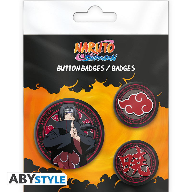 NARUTO SHIPPUDEN Badge Pack Itachi & Akatsuki
