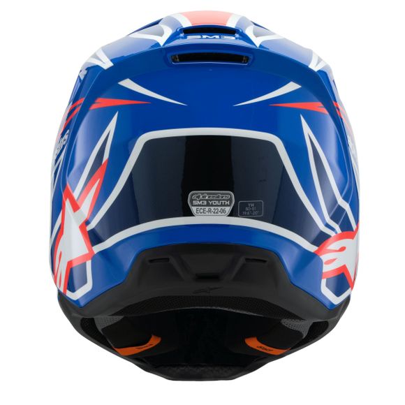 Casque cross Alpinestars SUPERTECH S-M3 - WURX - ENFANT - Bleu / RougeRef : AP3394