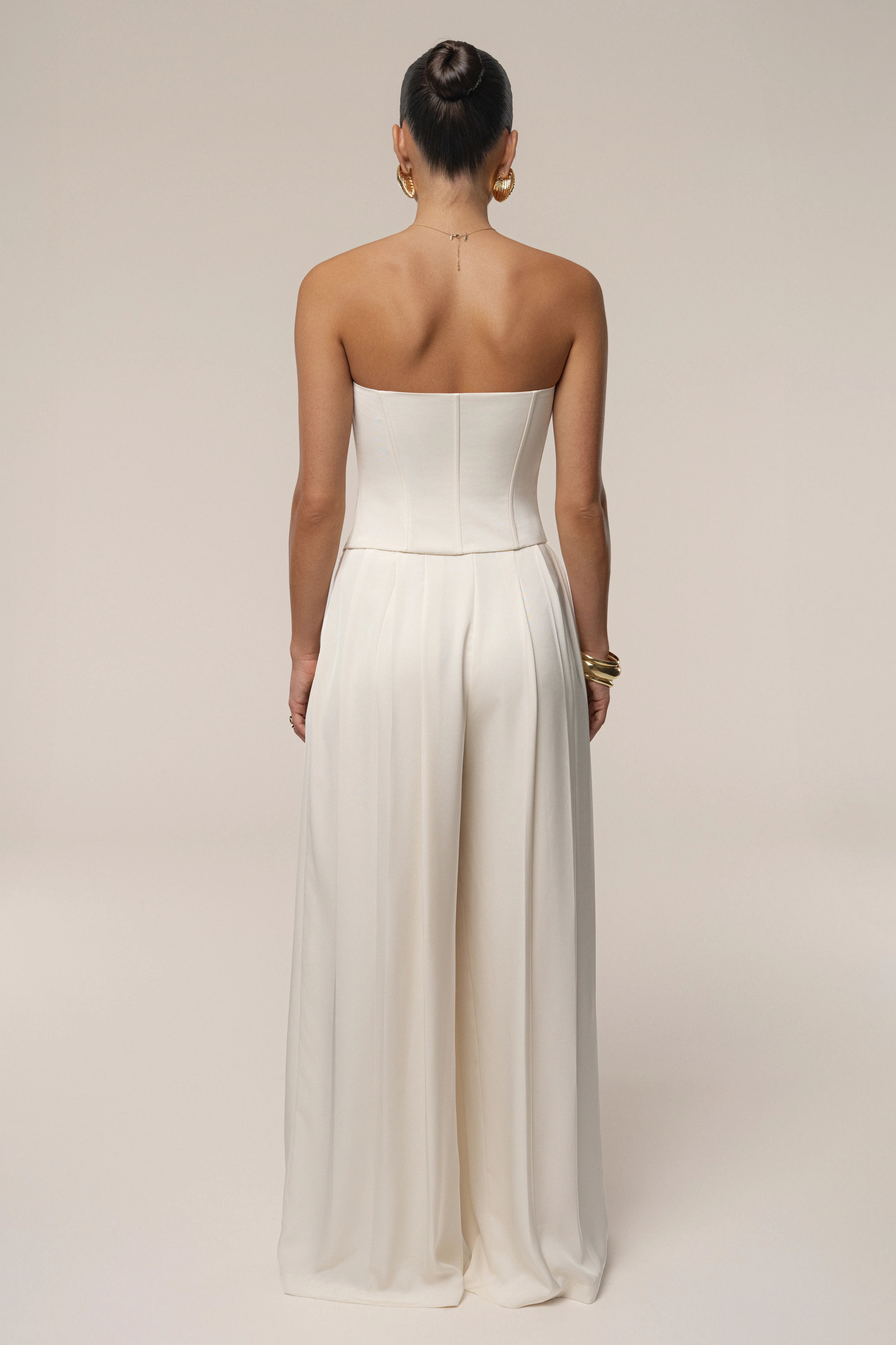 Buttercream Viv Satin Bustier Top