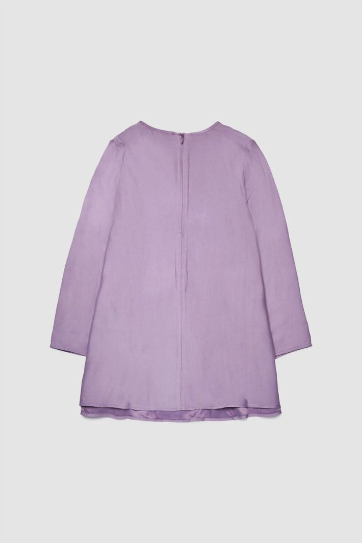 Dress with ruffles KID - LILAC