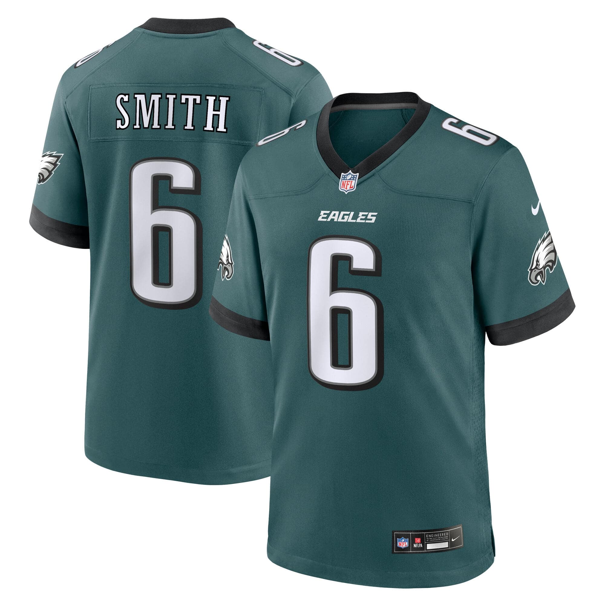 DeVonta Smith #6 Philadelphia Eagles Nike Game NFL Jersey Green (2025)
