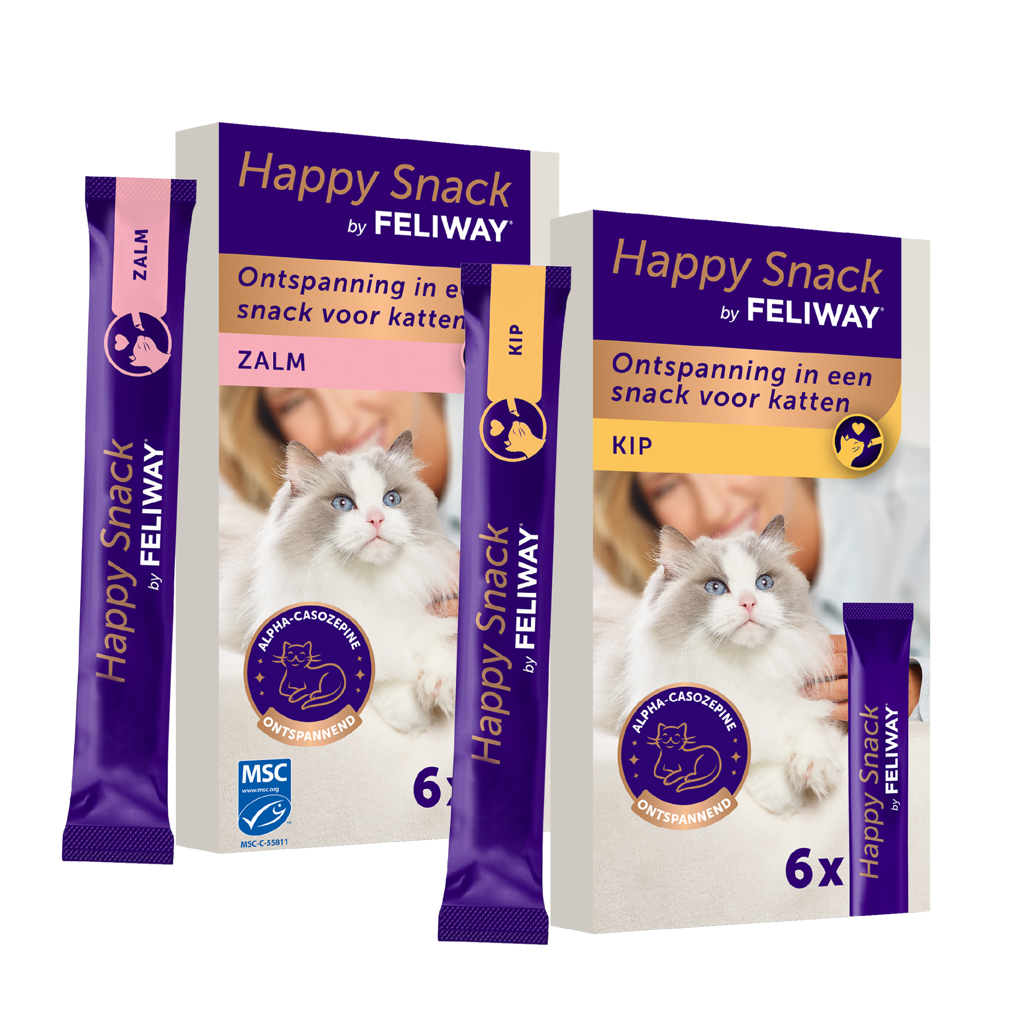 Feliway - Happy Snack - Chicken - 6 x 15 g