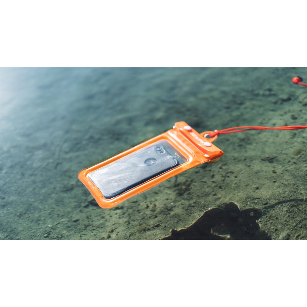 Zone3 Buoyancy Waterproof Phone Pouch - clear/orange