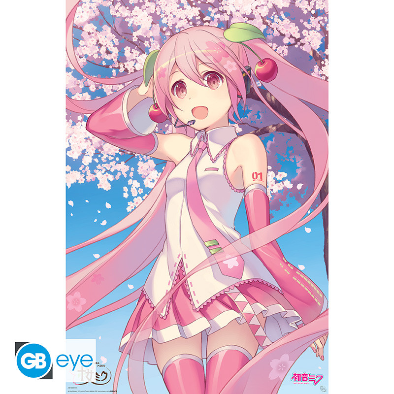 HATSUNE MIKU Poster Cherry Blossom (91.5 x 61 cm)