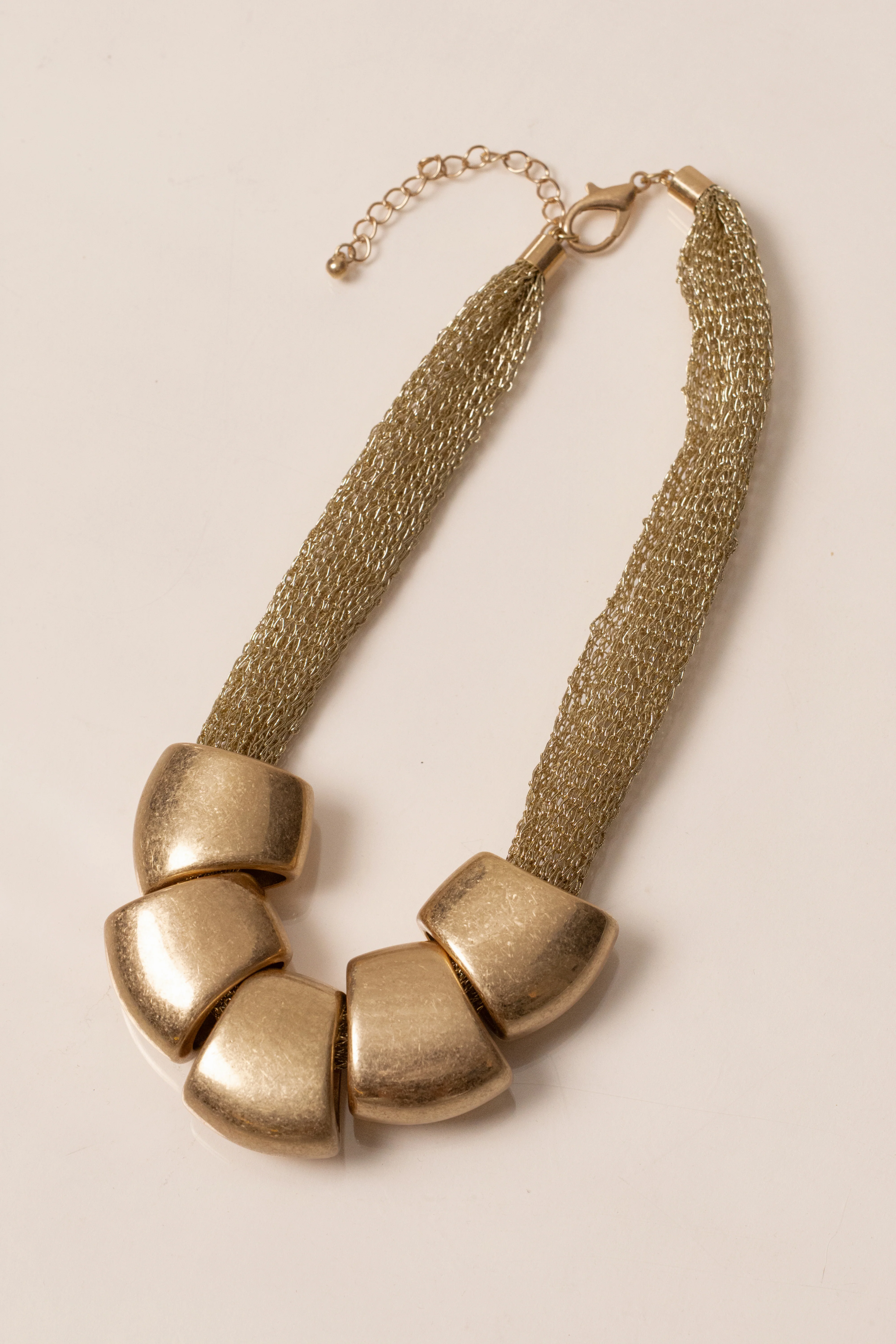 Gold Mila Pebble Necklace