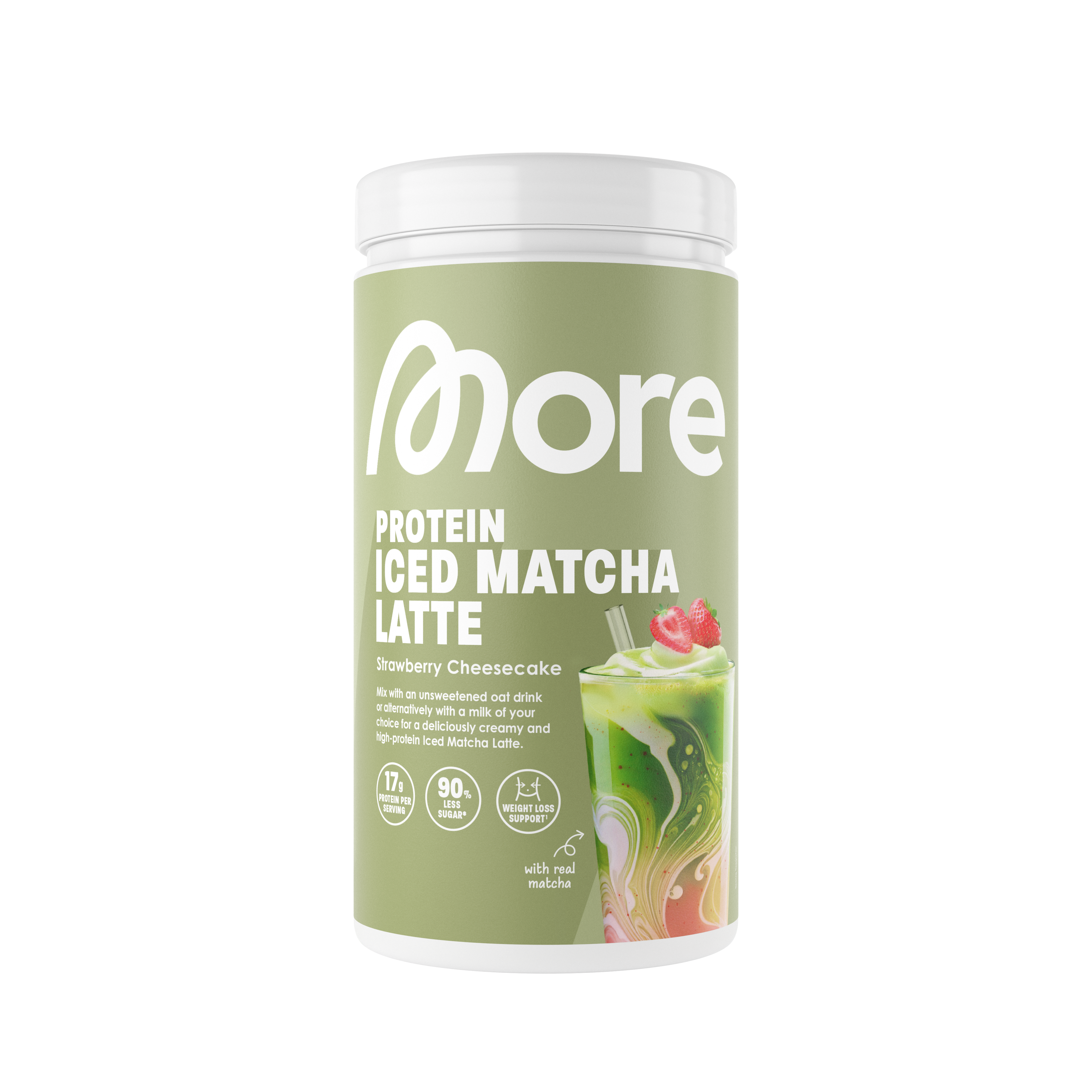 More Protein Iced Matcha Latte