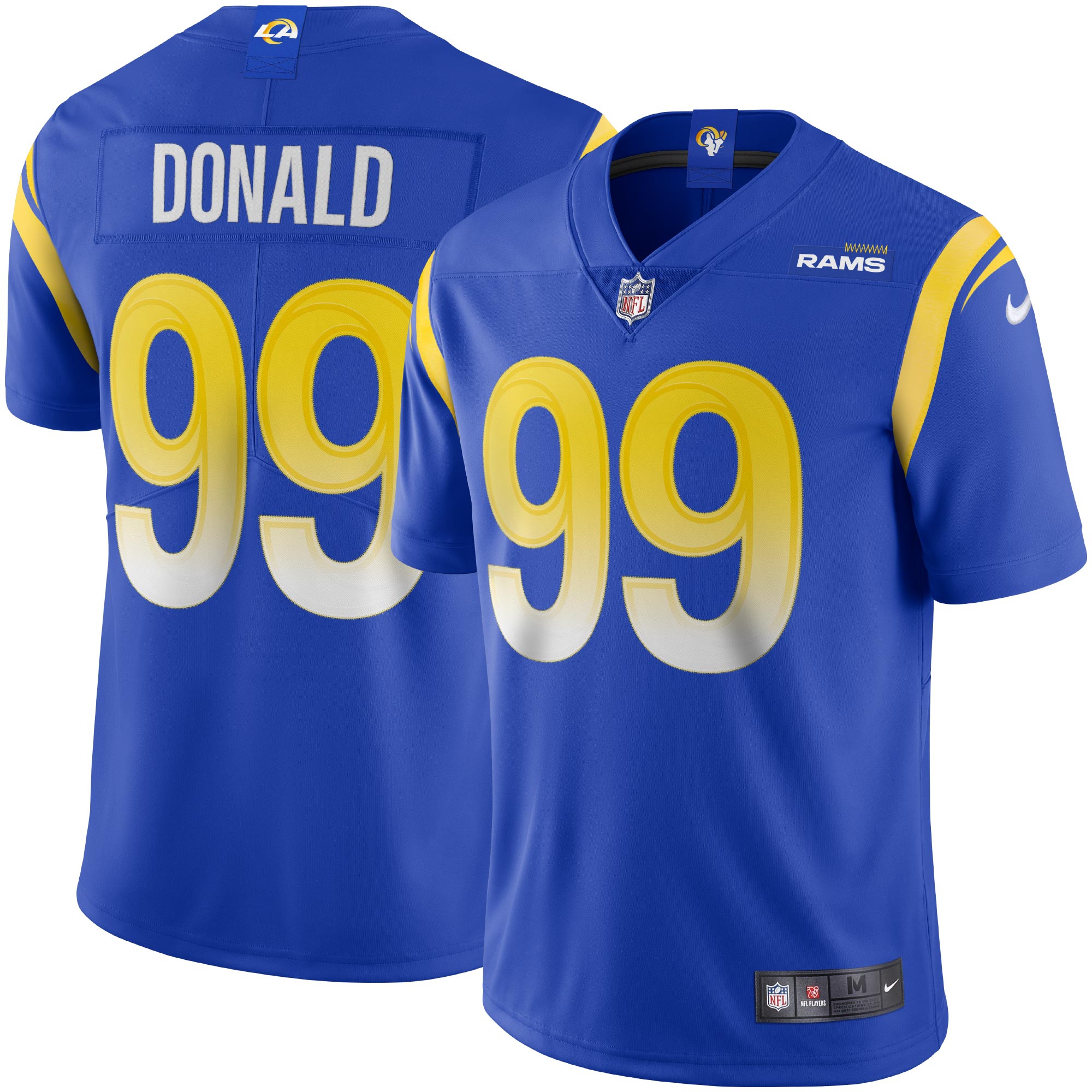 Aaron Donald #99 Los Angeles Rams Nike Vapor Limited NFL Jersey Blue