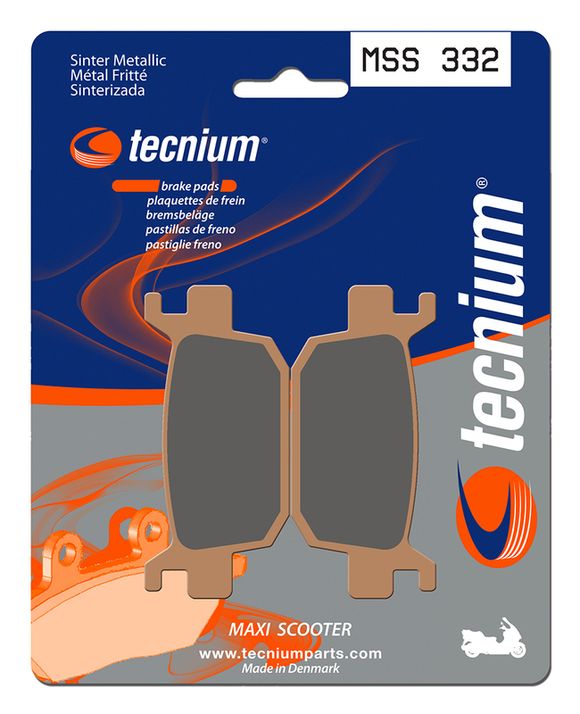 Tecnium Maxi Scooter sintered metal brake pads - MSS332Ref: TE01039A / 1023215