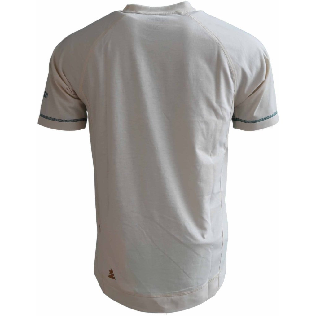 Zimtstern PureFlowz Eco Short Sleeve Shirt Men - Cream - M10361