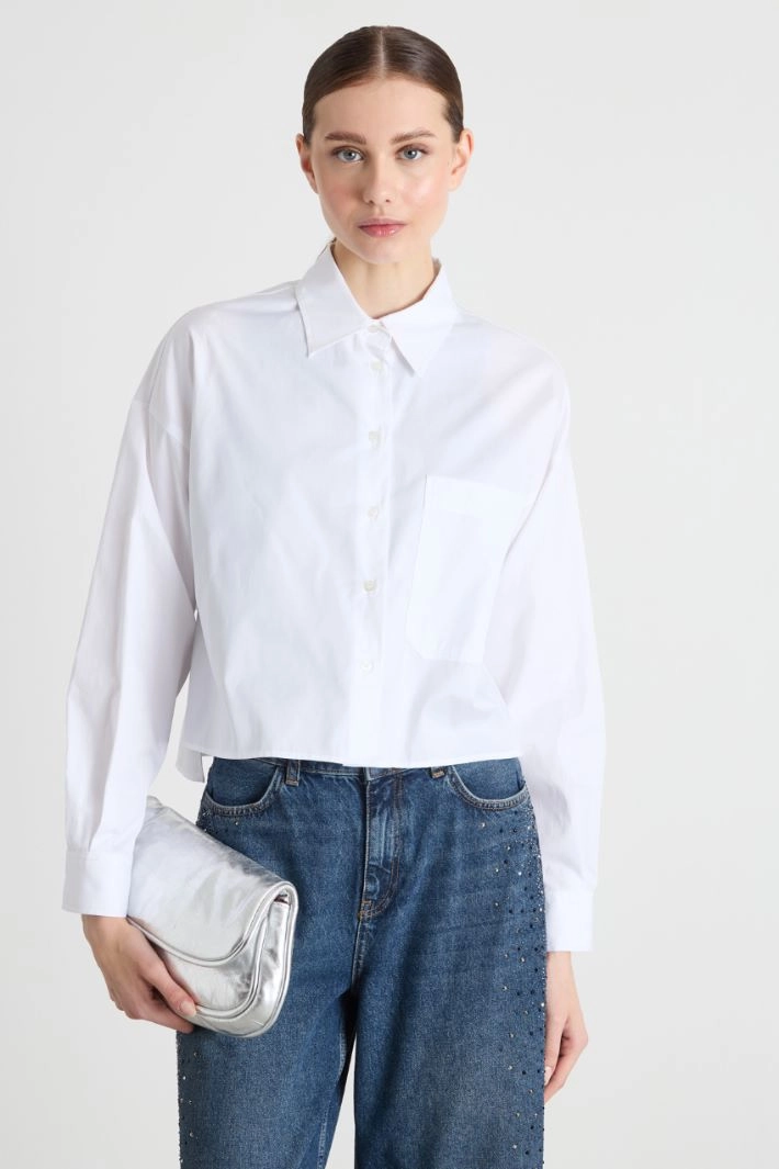 Boxy shirt - WHITE