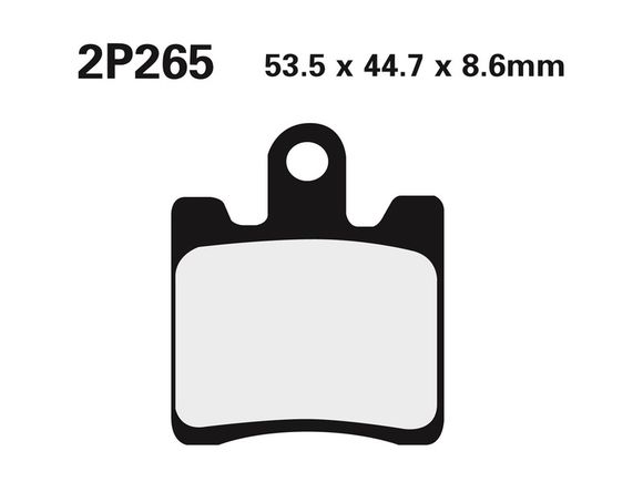 Nissin semi-metallic road brake pads - 2P-265NSRef: Ni00061A / 1036710