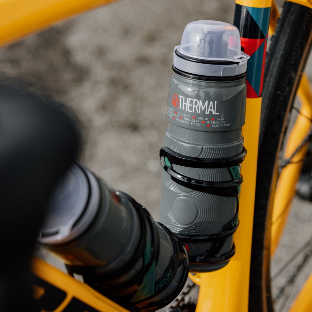 Elite Prism Recycle Bottle Cage - Left - green