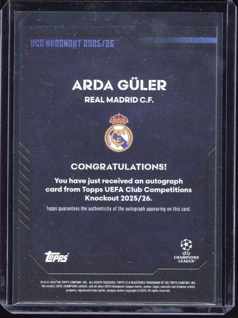 2025-26 Topps Knockout Arda Güler Autograph /99
