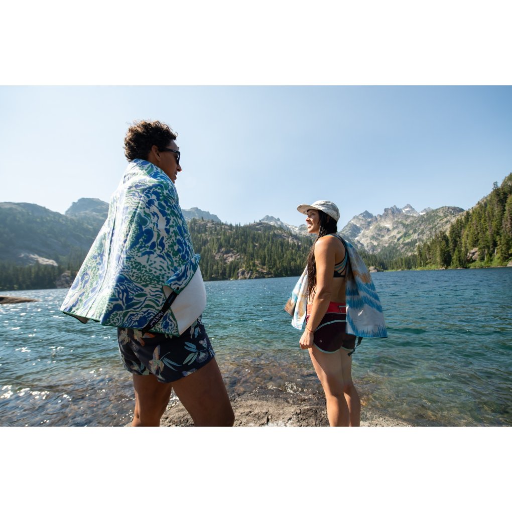 PackTowl Personal Beach Towel - lake blue