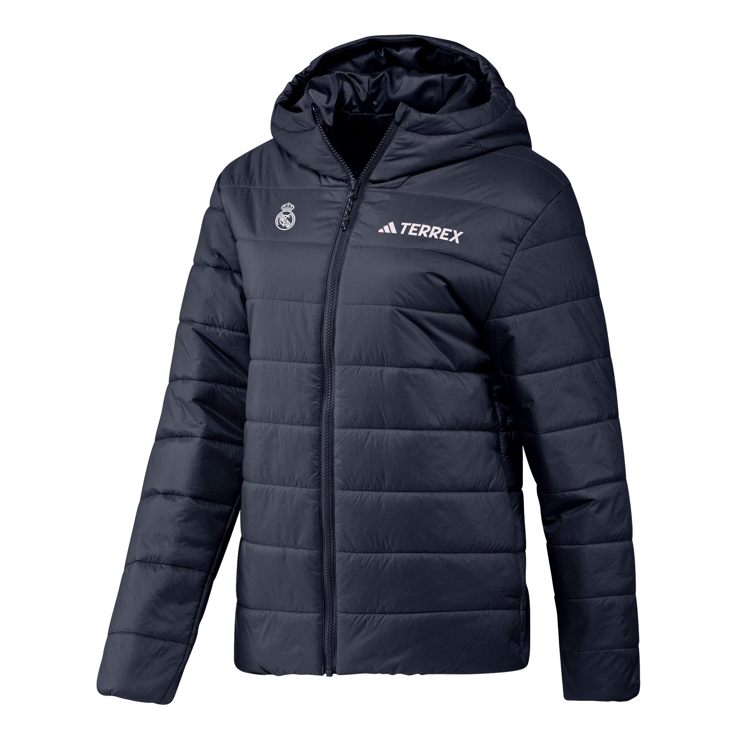 Womens adidas Terrex CLIMAWARM Insulated Rain Jacket Navy