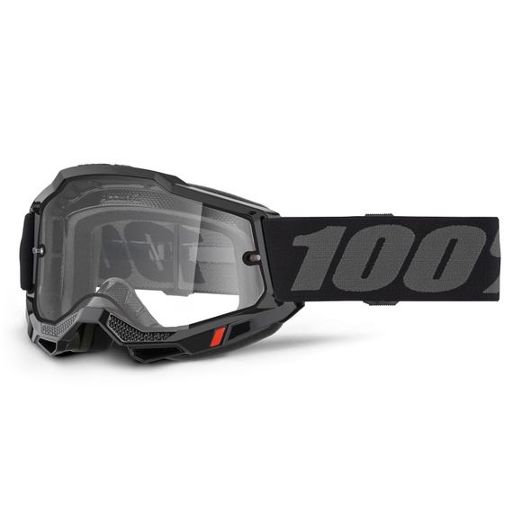 100% ACCURI 2 ENDURO MOTO Black - Clear 2025 cross Mask - BlackRef: CE1337 / 50015-00006