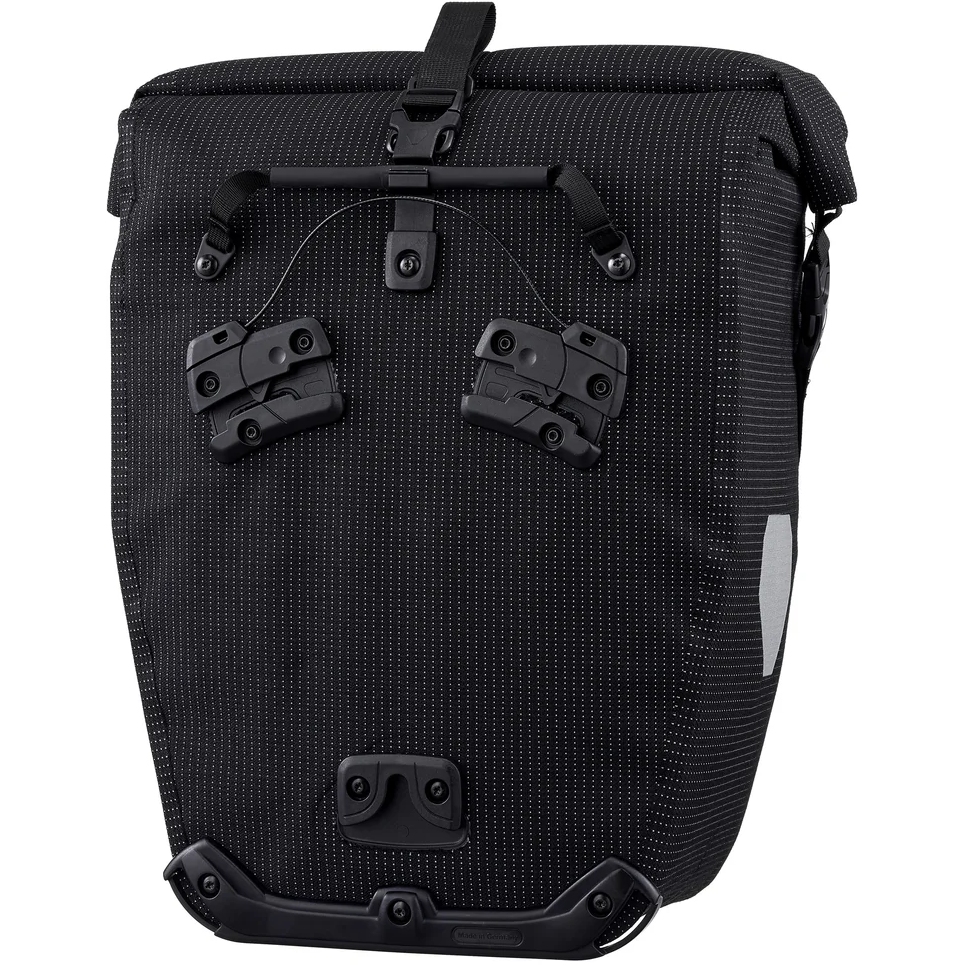 ORTLIEB Back-Roller High Visibility - QL3.1 Bike Pannier - 20L - black reflective