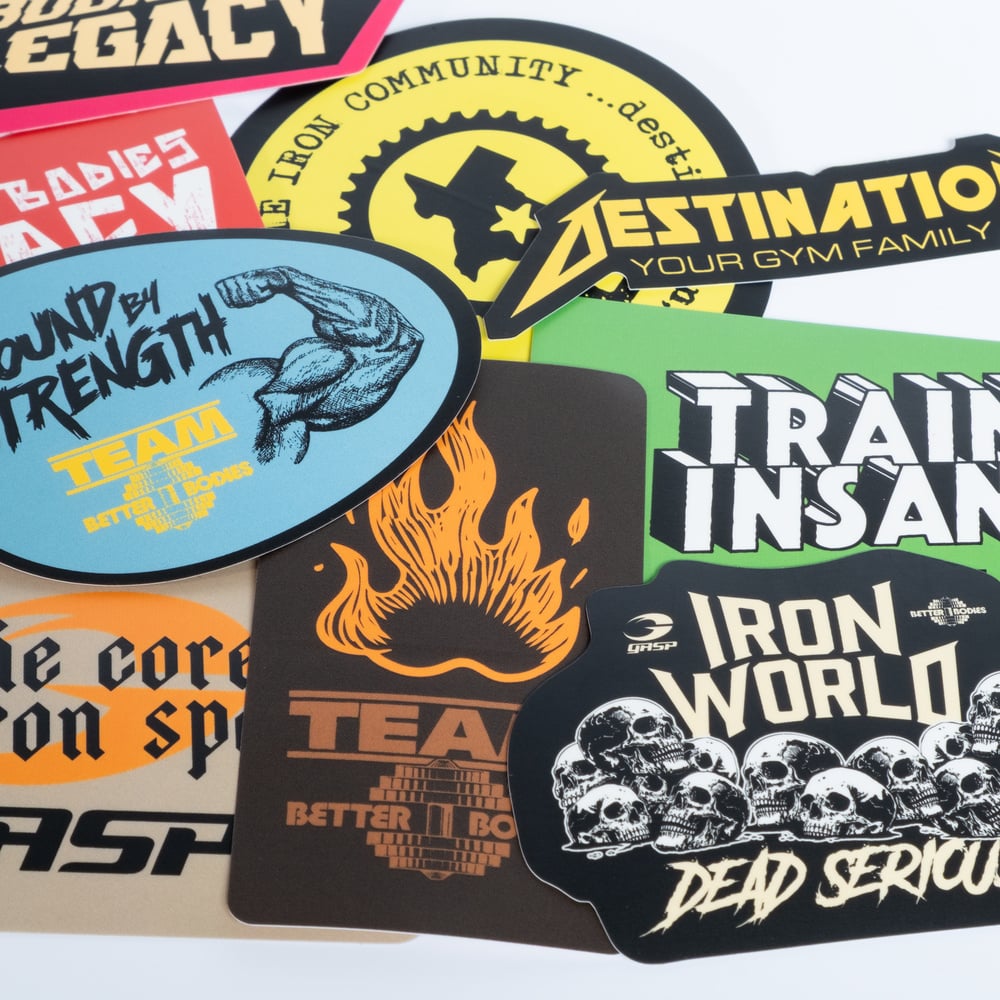Iron World Stickers 10p
