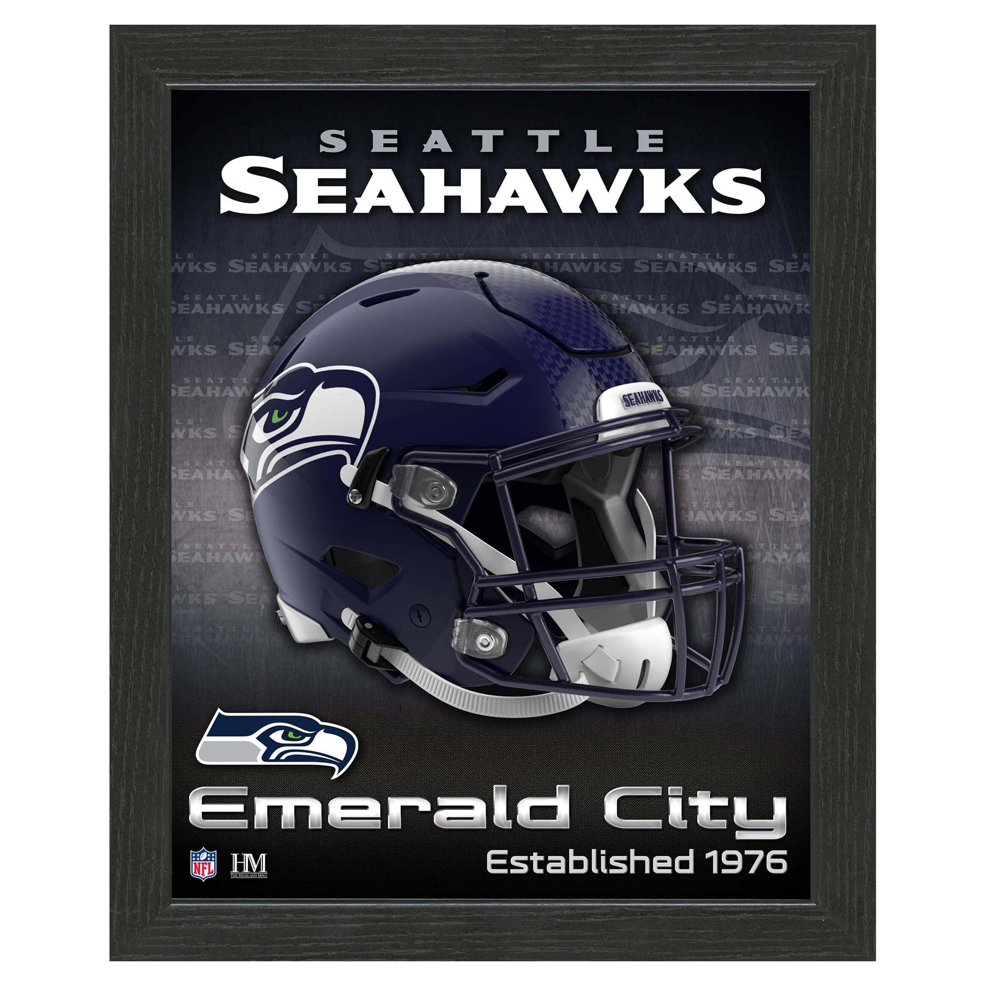 Seattle Seahawks NFL Team Helmet Framed Photo