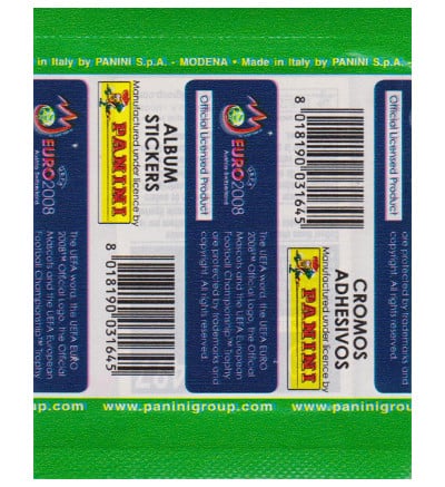 Panini EURO 2008 Packet - International Version
