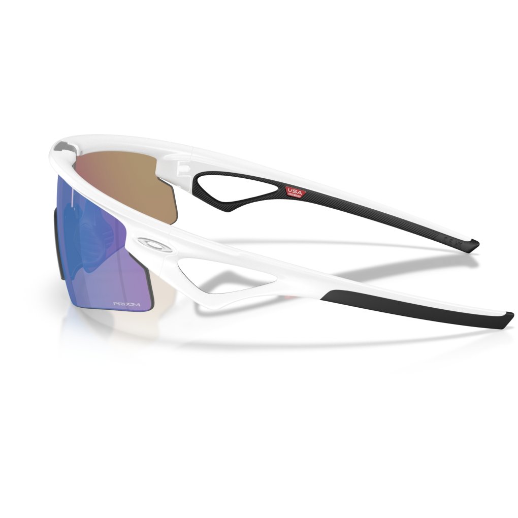 Oakley Sphaera Strike Glasses - Matte White/Prizm Sapphire - OO9531-0437