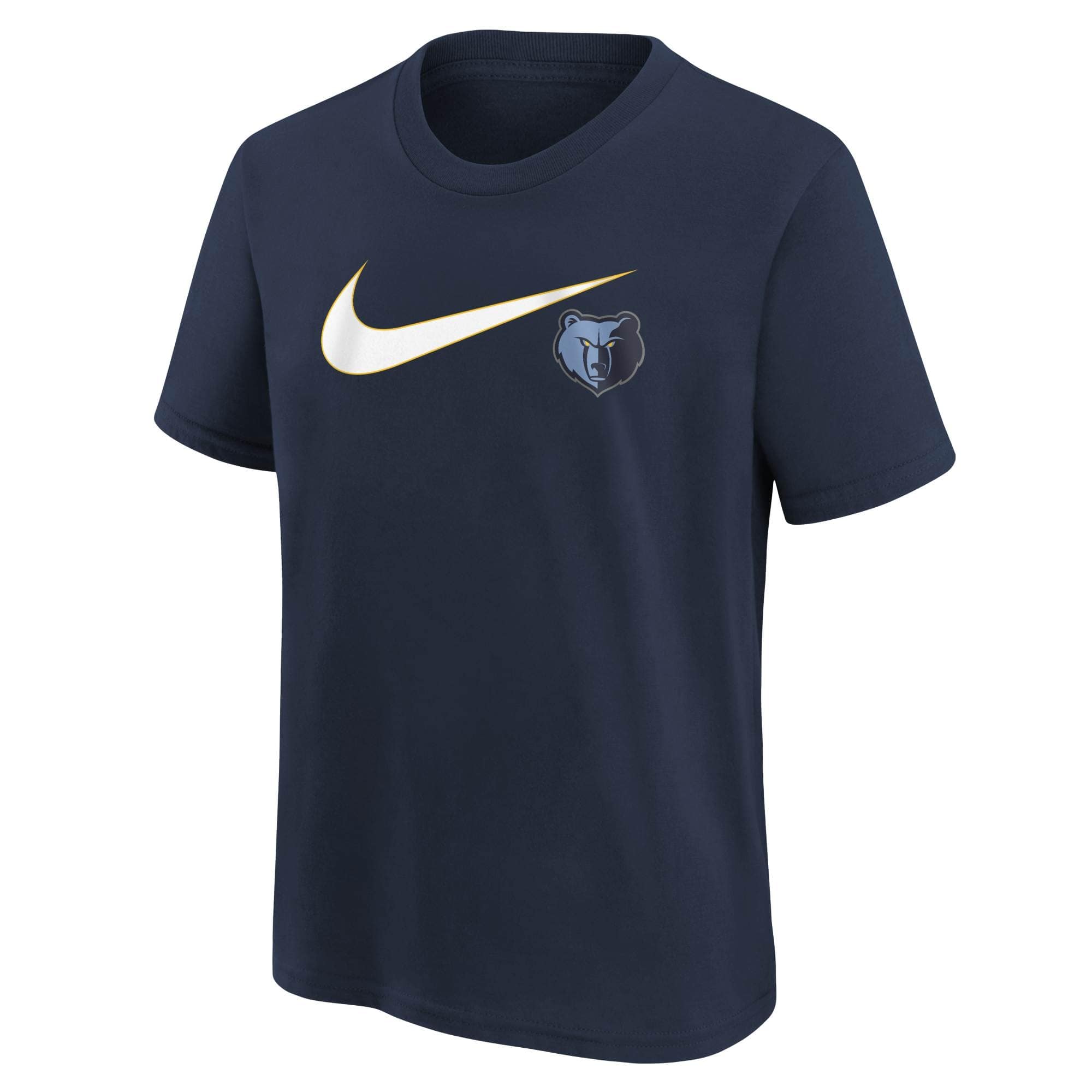 Memphis Grizzlies Nike Swoosh Logo NBA T-Shirt Navy (YOUTH)