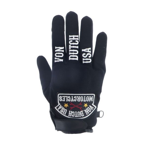 Helstons Gloves Von Dutch Key - Black / WhiteRef: VDH0268