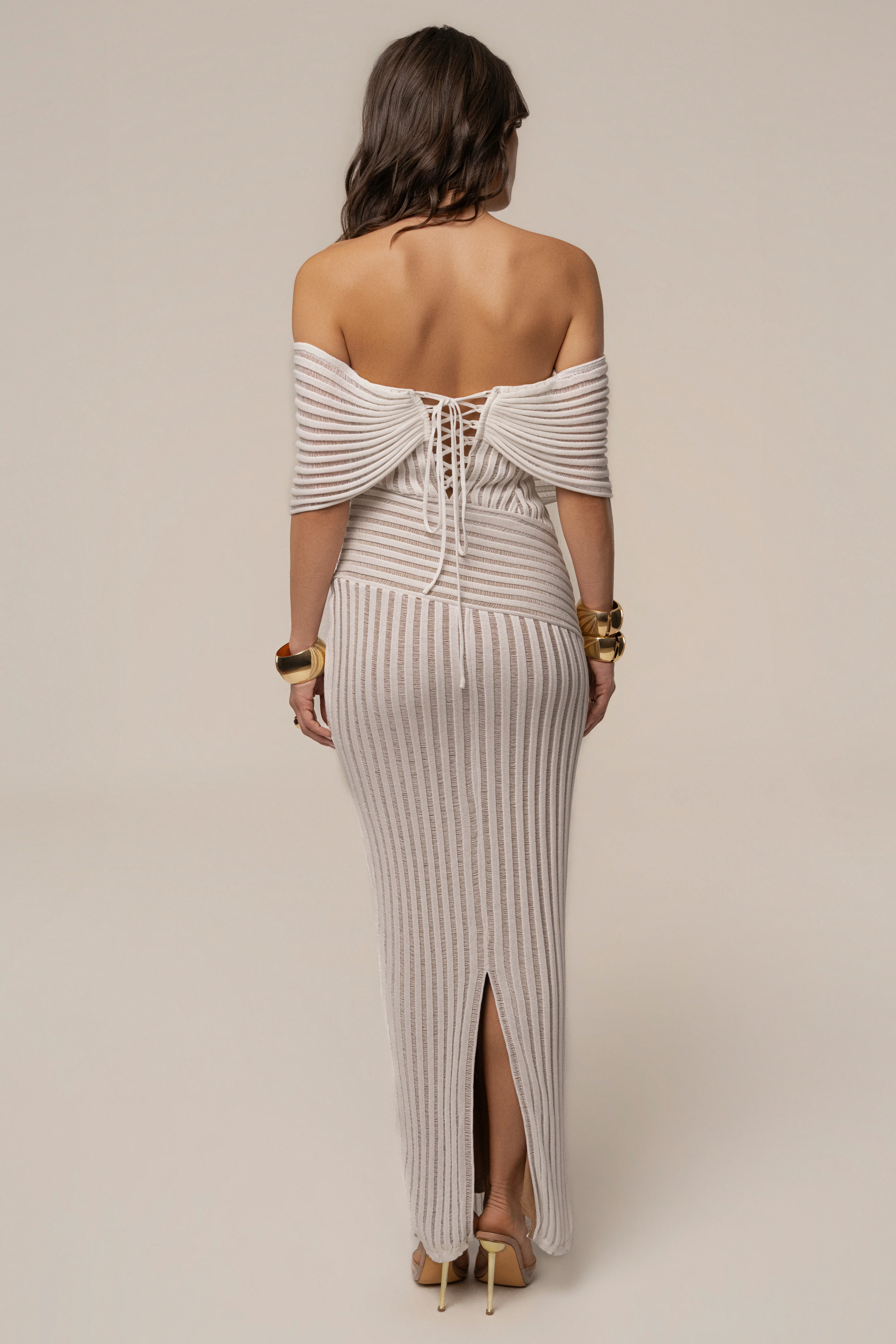 Ivory Midnight Siren Maxi Dress