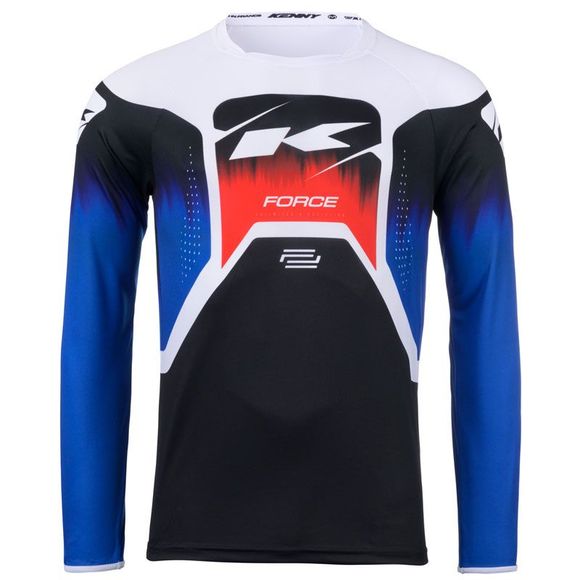 Kenny FORCE SPRING SUMMER 2024 cross Jersey - Black / BlueRef: KE2179