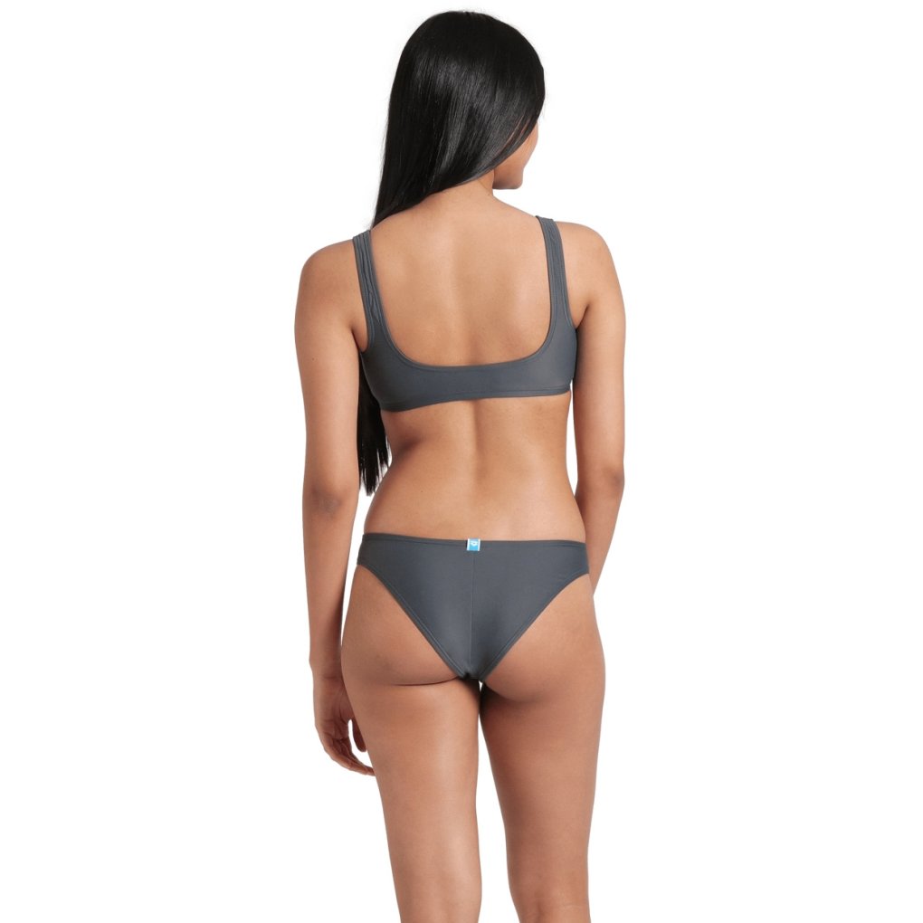 arena Team Stripe Bralette Bikini Women - Asphalt