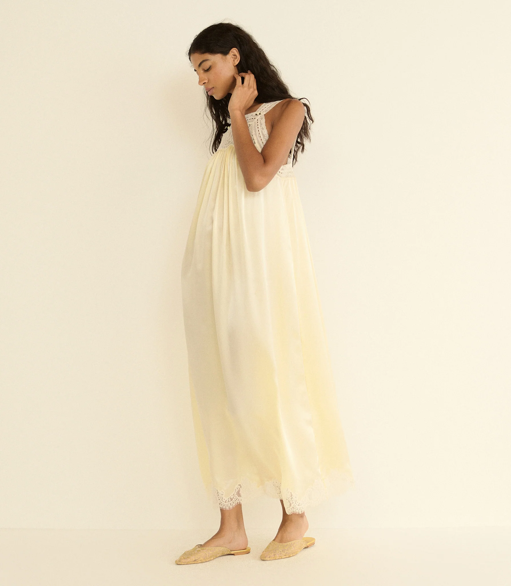 Luciane Maxi Dress - Vanilla