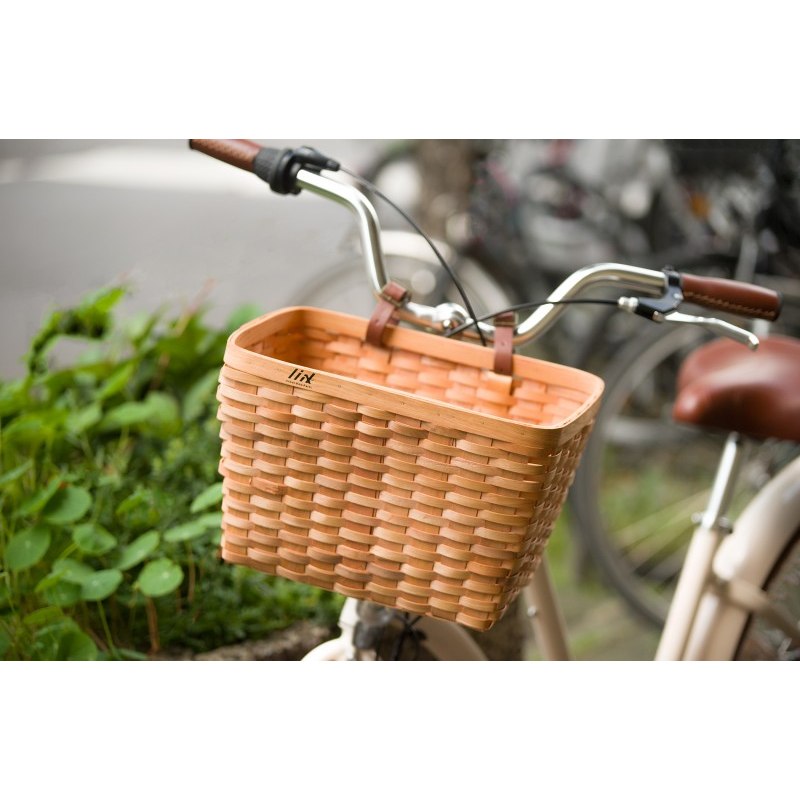 Liix Woven Wooden Basket - Bike Basket