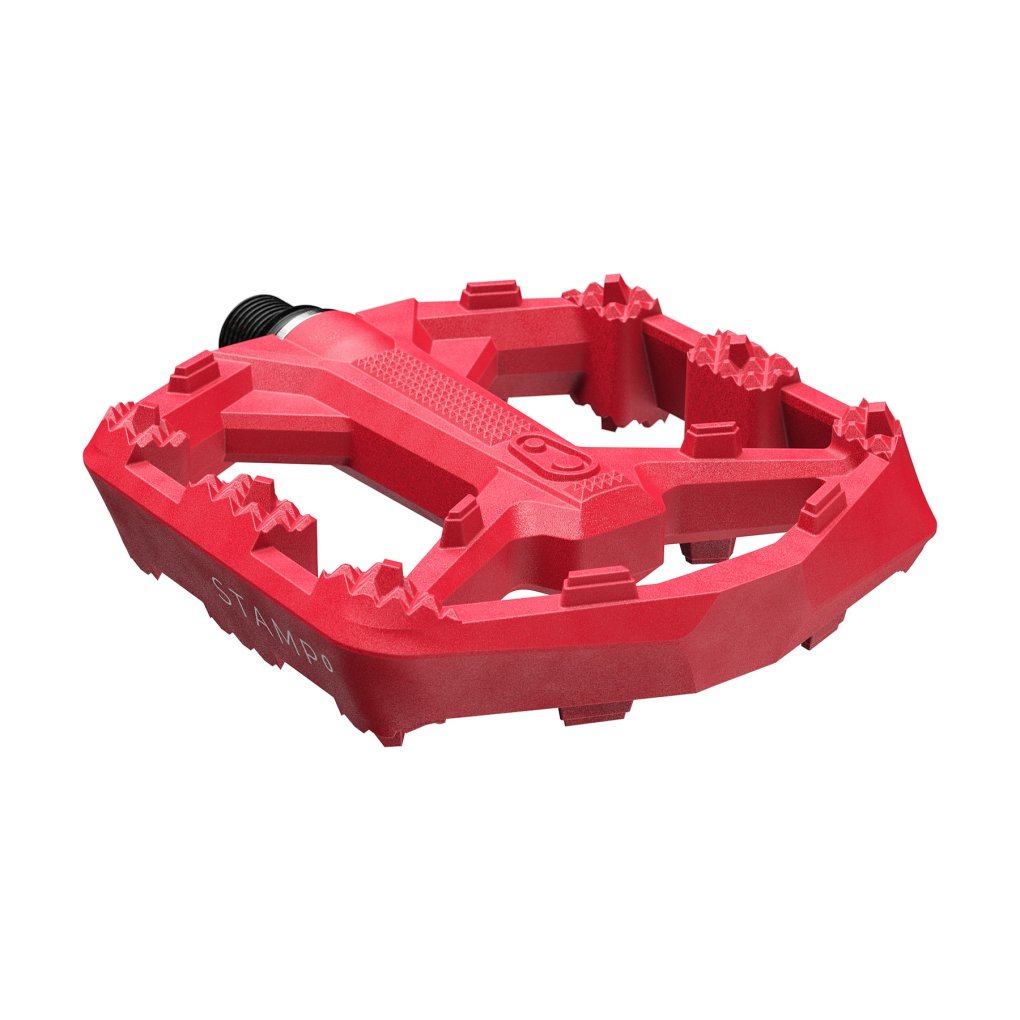 Crankbrothers STAMP 0 Small - Flat Pedal - bright red