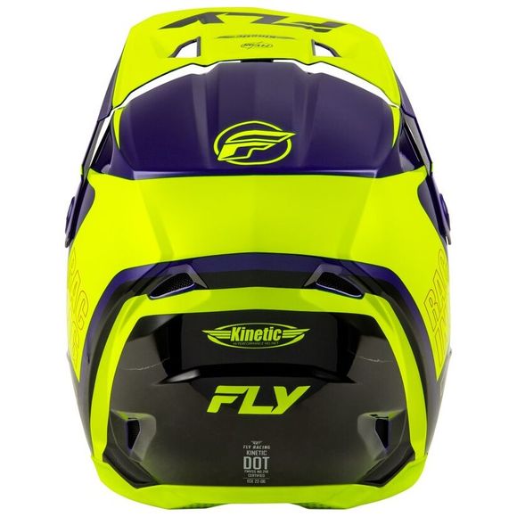 Fly KINETIC RALLY 2025 cross helmet - Black / YellowRef: FL1521
