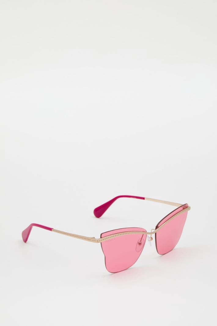 Butterfly glasses with studs - FUCHSIA