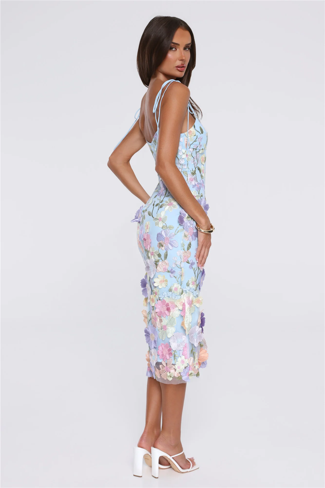 One Of One Midi Dress Blue
