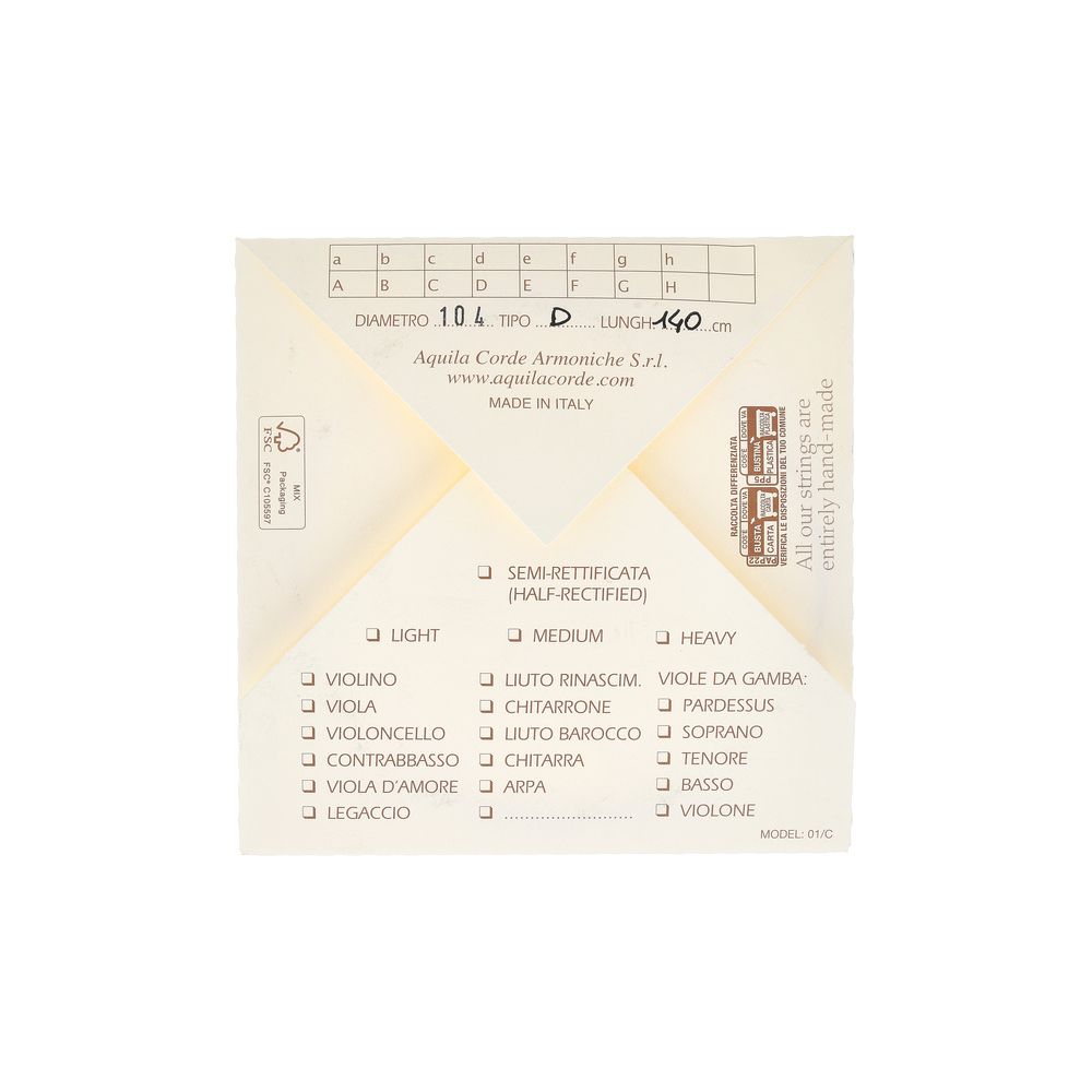 Aquila 104D140 Wound NG Lute String – Thomann Ireland