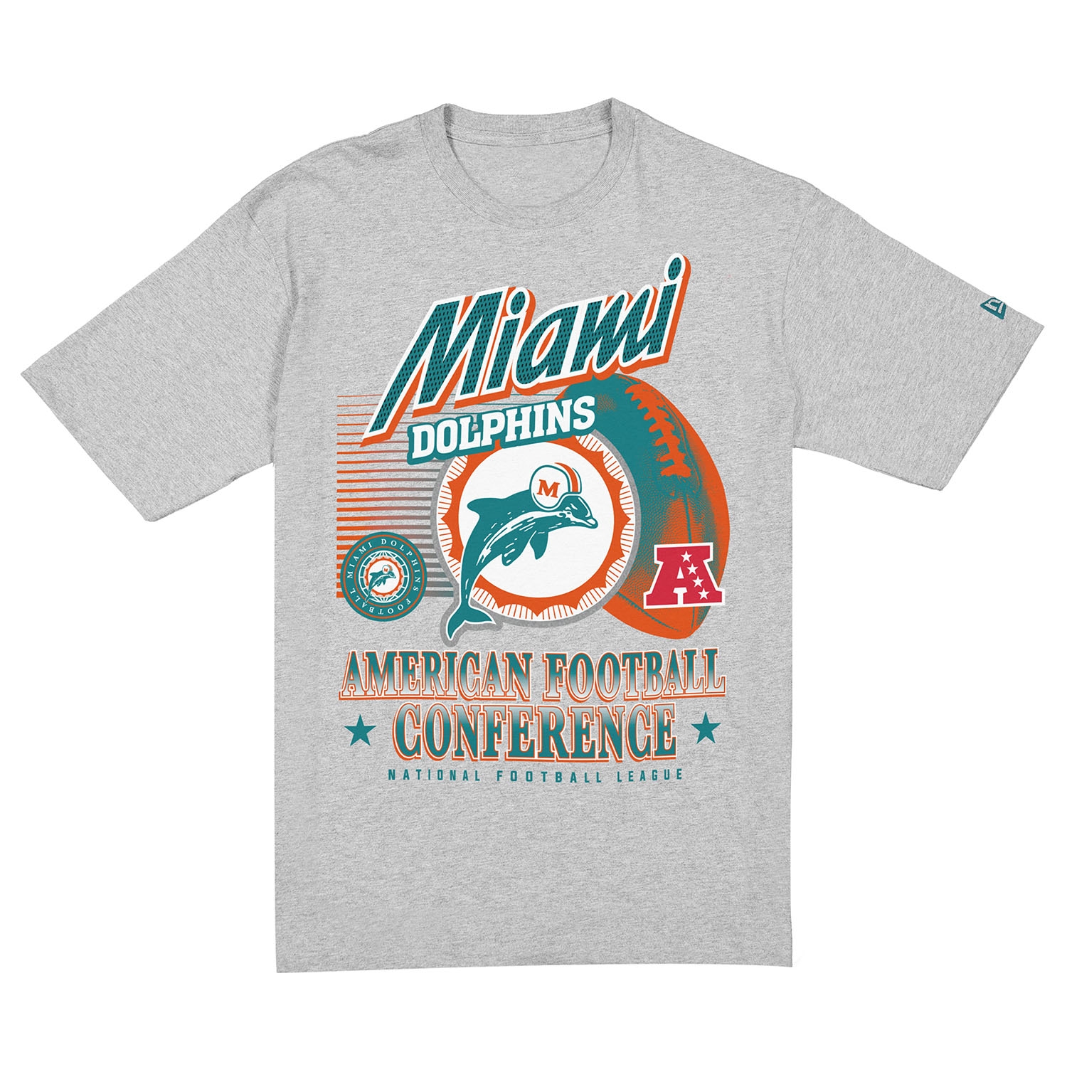 Miami Dolphins Sport Classics Oversized NFL T-Shirt Gray