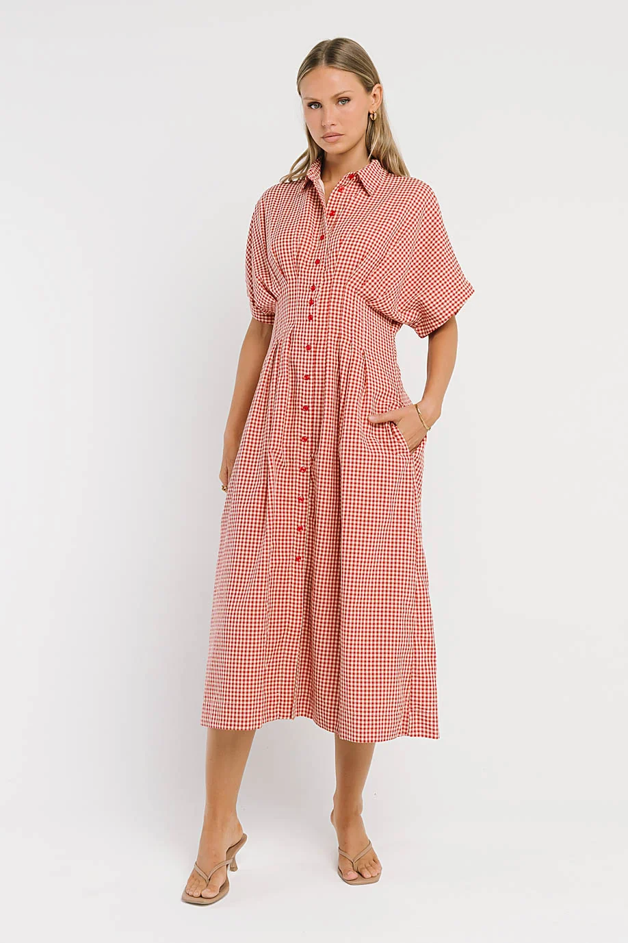 Collins Maxi Dress in Red