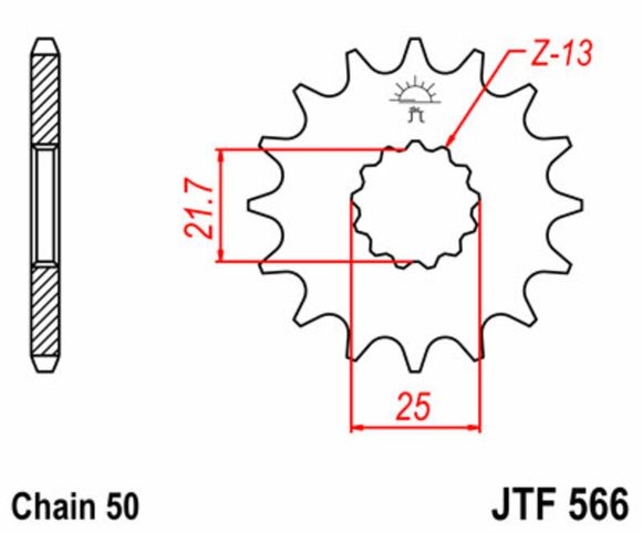 JT. Standard steel 566 - 530Ref: Jtc01419A / 1077439003