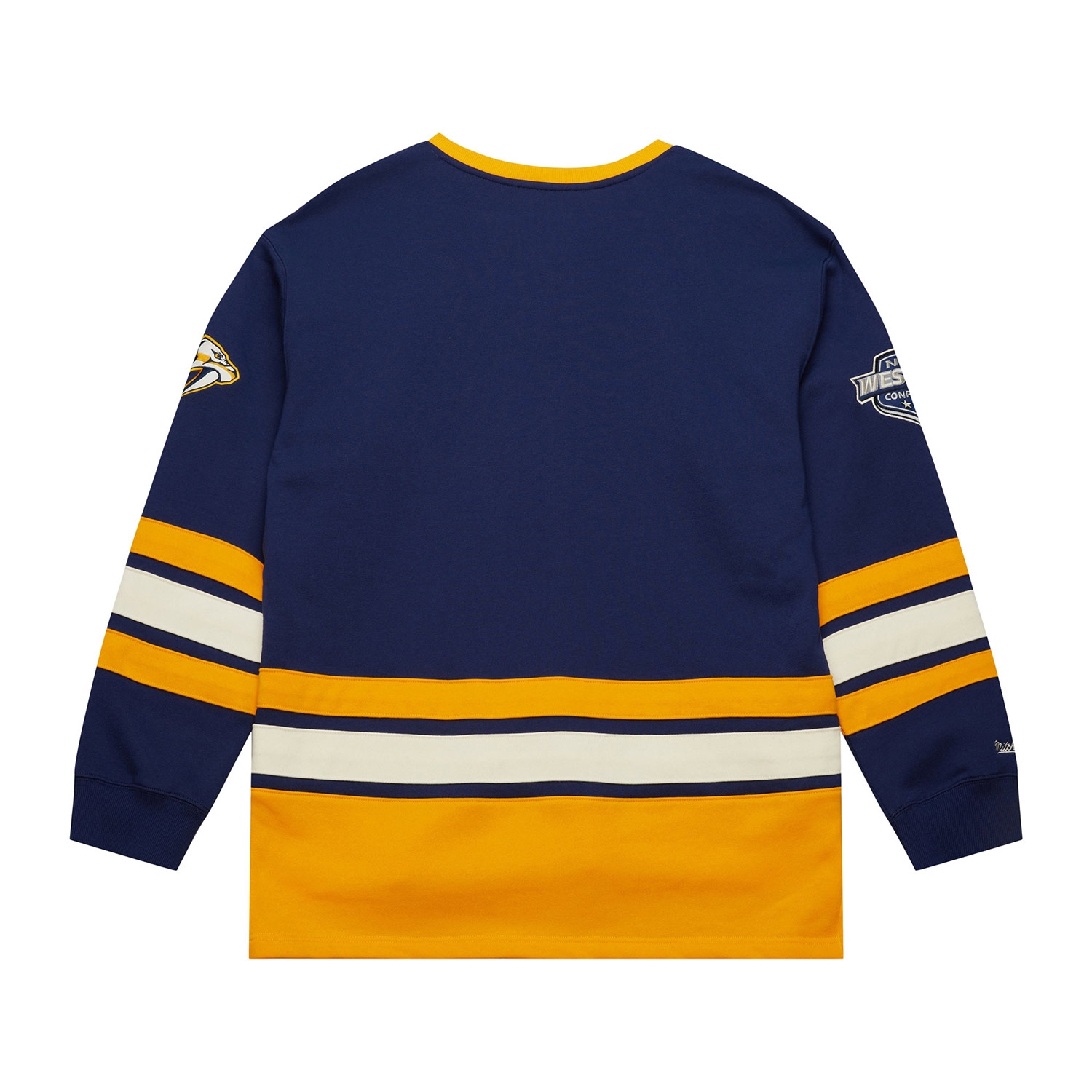Nashville Predators Mitchell & Ness Heritage NHL Lace-Up Jersey Crew