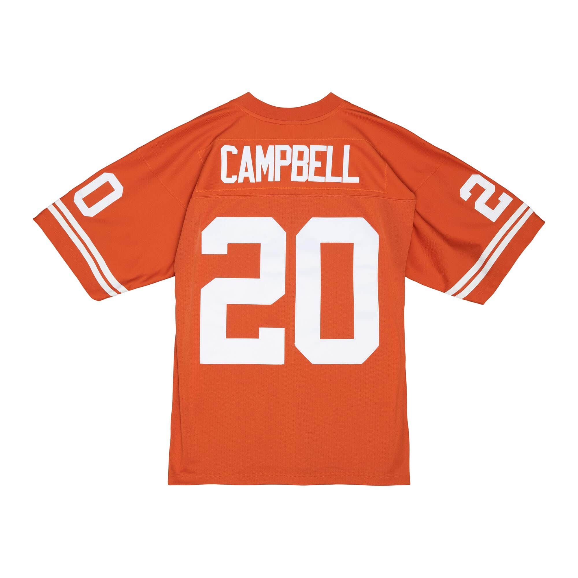 Earl Campbell #20 Texas Longhorns 1977 Mitchell & Ness Legacy NCAA Jersey Orange