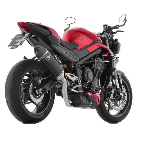 Arrow Veloce full line carbon end cap - blackTRIUMPH 800 STREET TRIPLE 765 RS ABS - 2023 - 2024Ref: AW0073 / 71505VAN