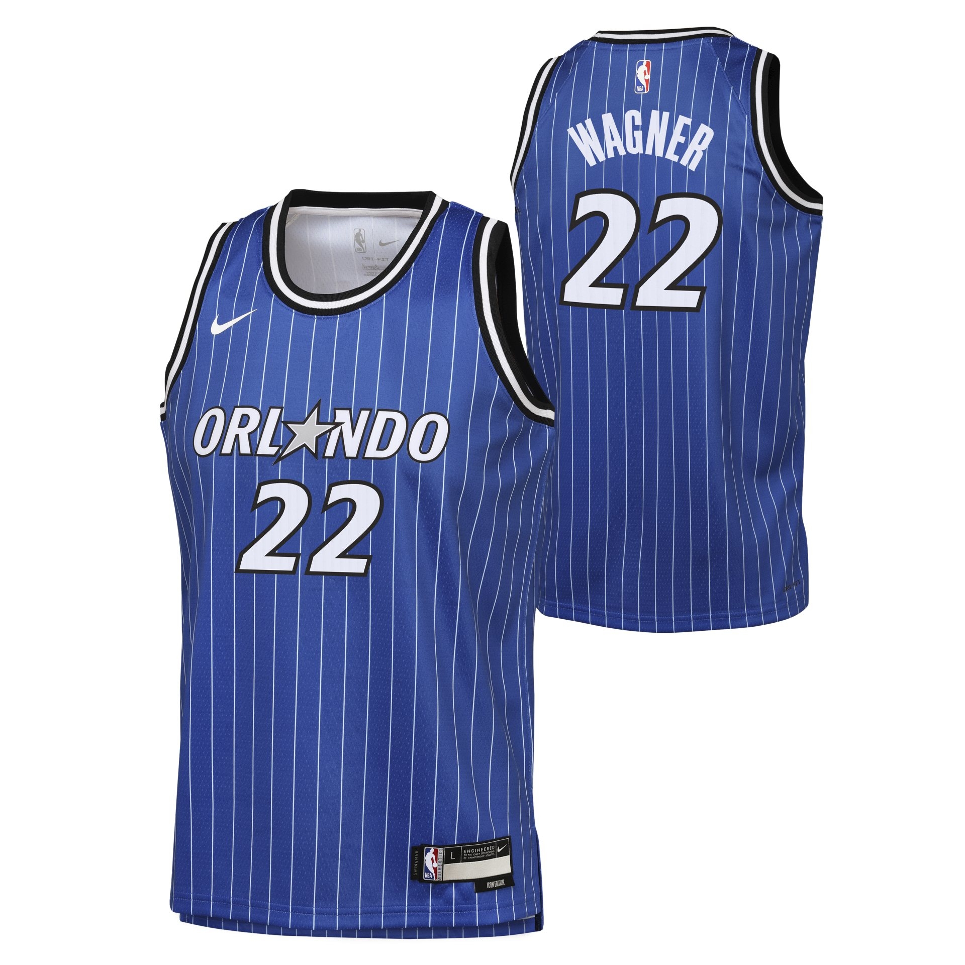 Franz Wagner #22 Orlando Magic Icon Swingman NBA Jersey Blue (YOUTH)