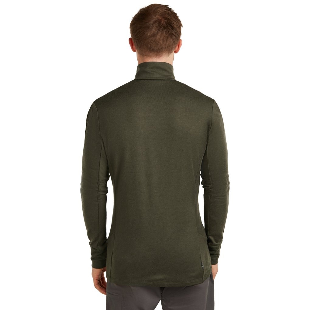 Icebreaker Merino 260 Quantum Long Sleeve Zip Jacket Men - Dark Loden