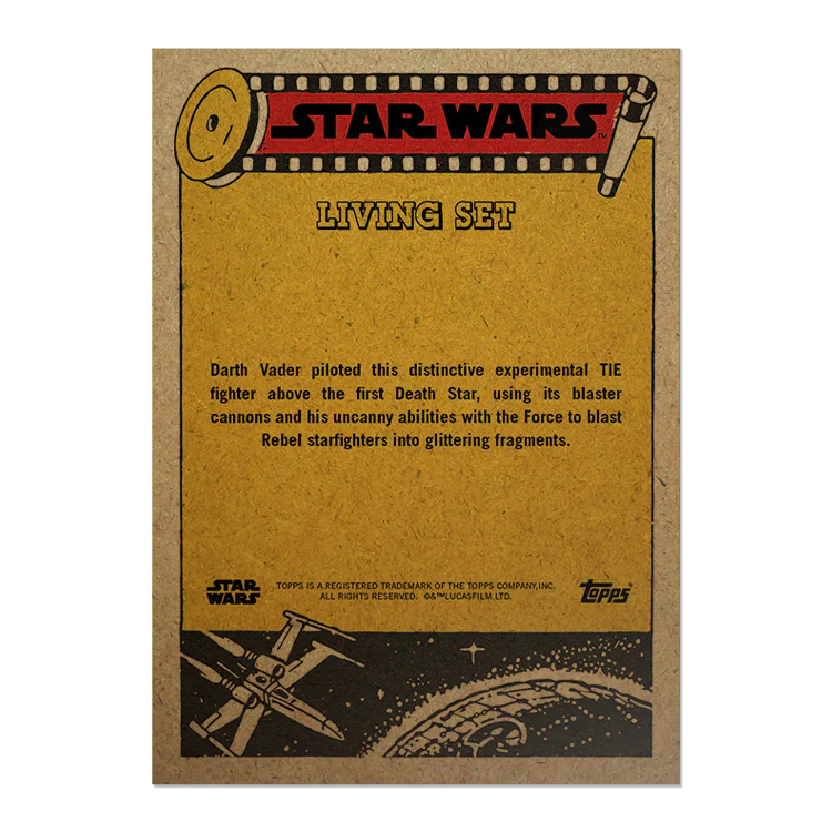 Topps UK - SW Living Set Card #460 - Darth Vader's TIE Fighter